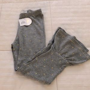 NWT gray and gold polka dot pants